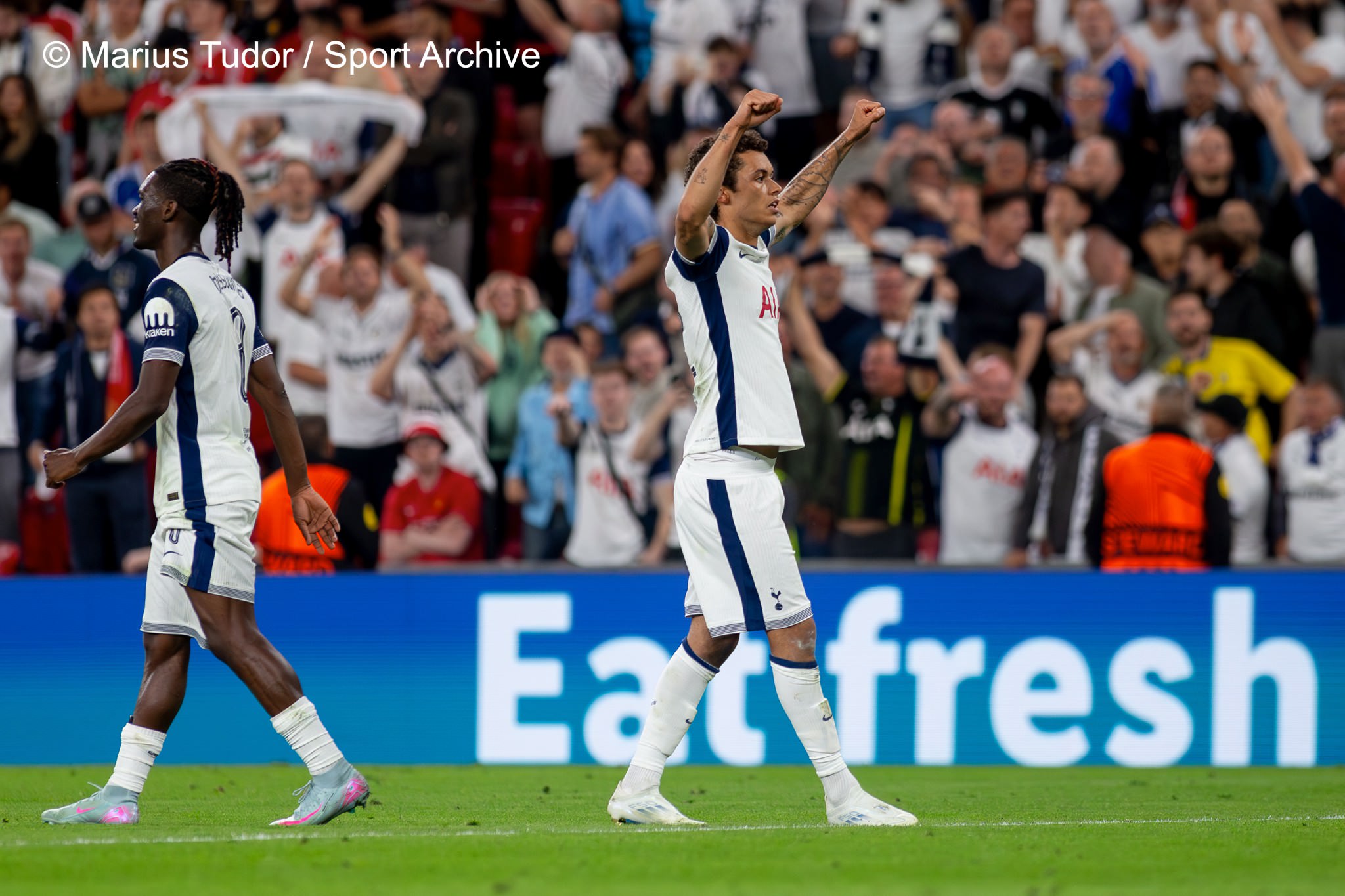 Manchester United-Tottehnham Hotspur 0-1, Finala Europa League 21/05/2025, Bilbao, Marius Tudor 41